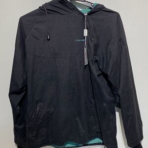 Naketano Men's Black Fully Lined Hooded Quarter Zip Jacket Size Small NWT